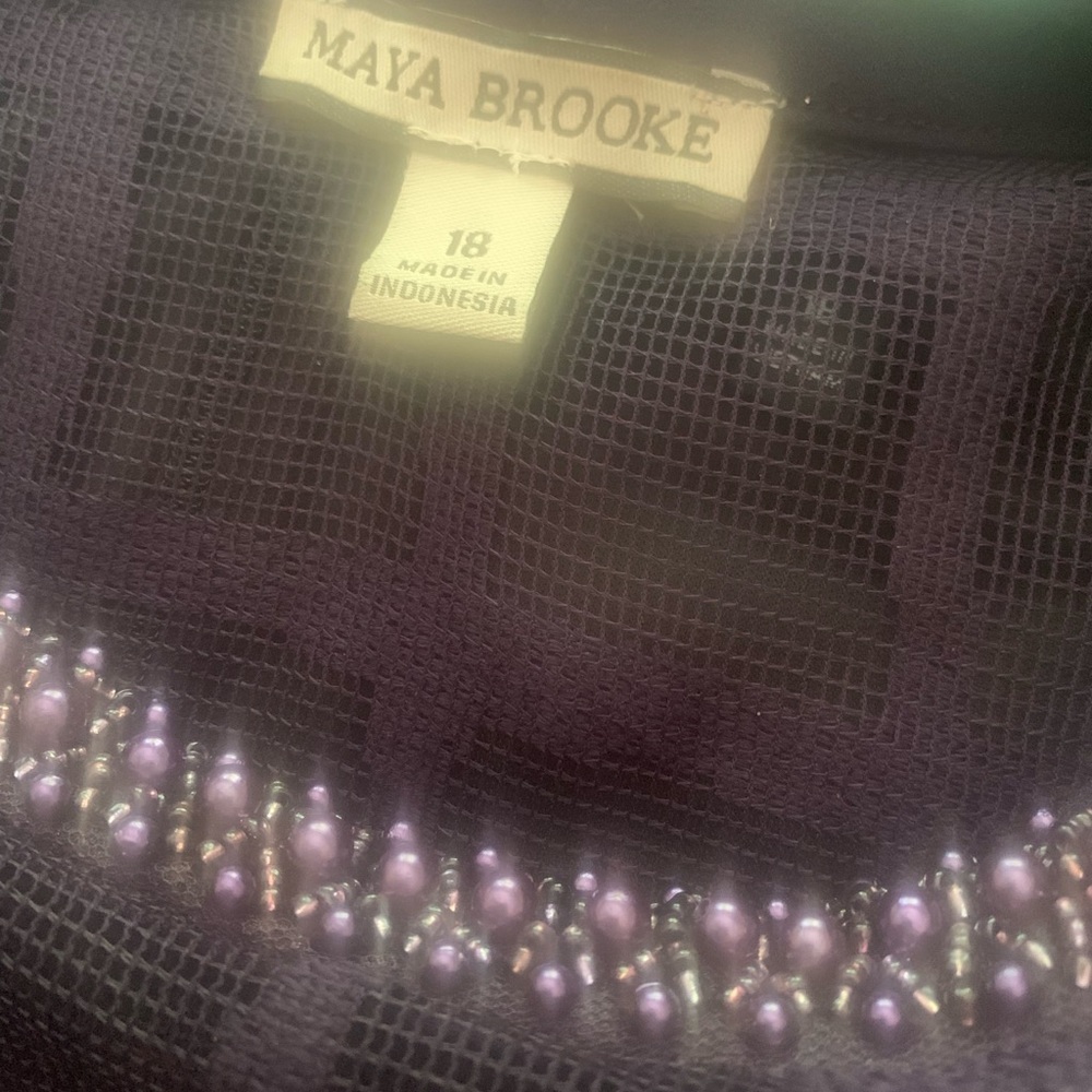 Purple dress with window pane jacket - Picture 2 of 3